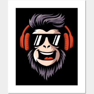 Cool Monkey Tee Posters and Art